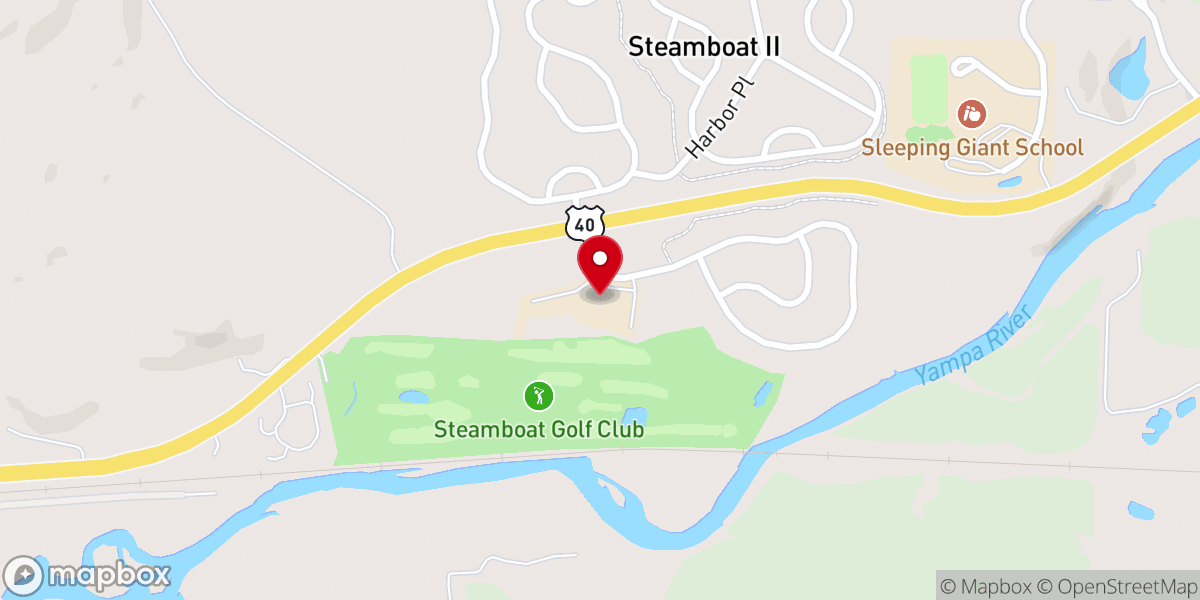 Map showing location of Steamboat Bible Church - an EFCA affiliated church