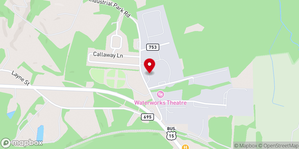 Map showing location of Calvary Chapel