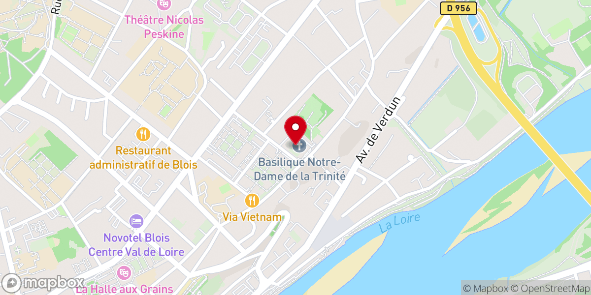Map showing location of Couvent des Capucins