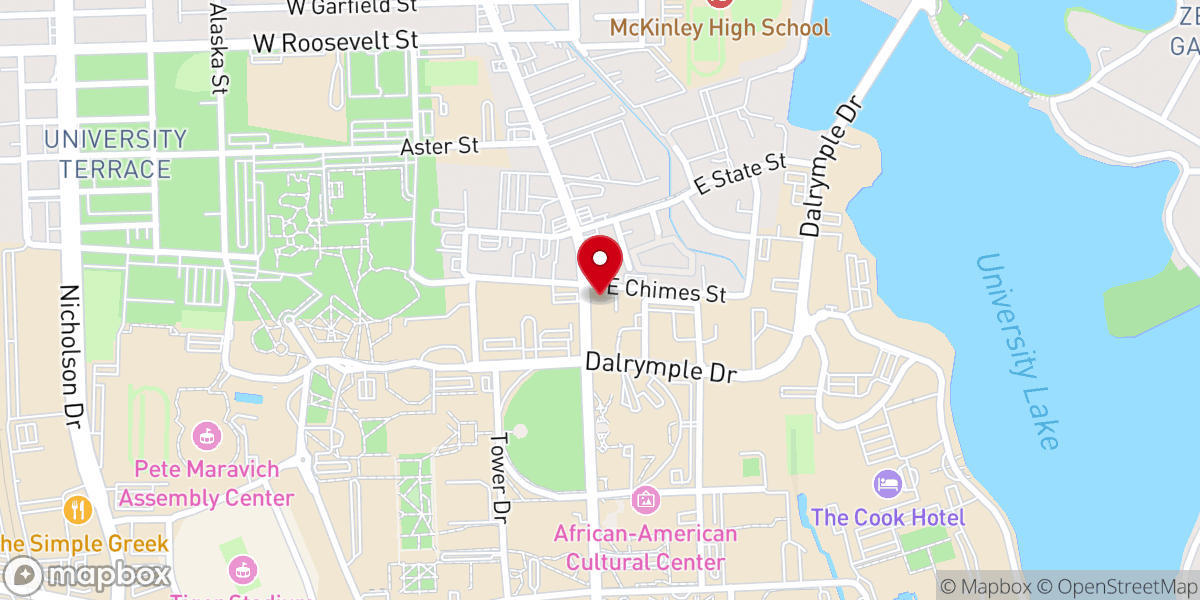 Map showing location of Progression Church