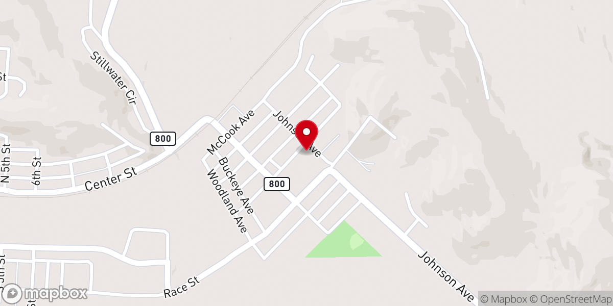 Map showing location of Park Christian Church