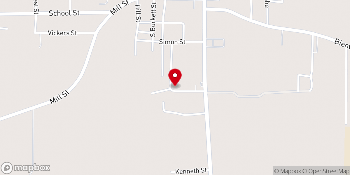 Map showing location of Starlight Baptist Church