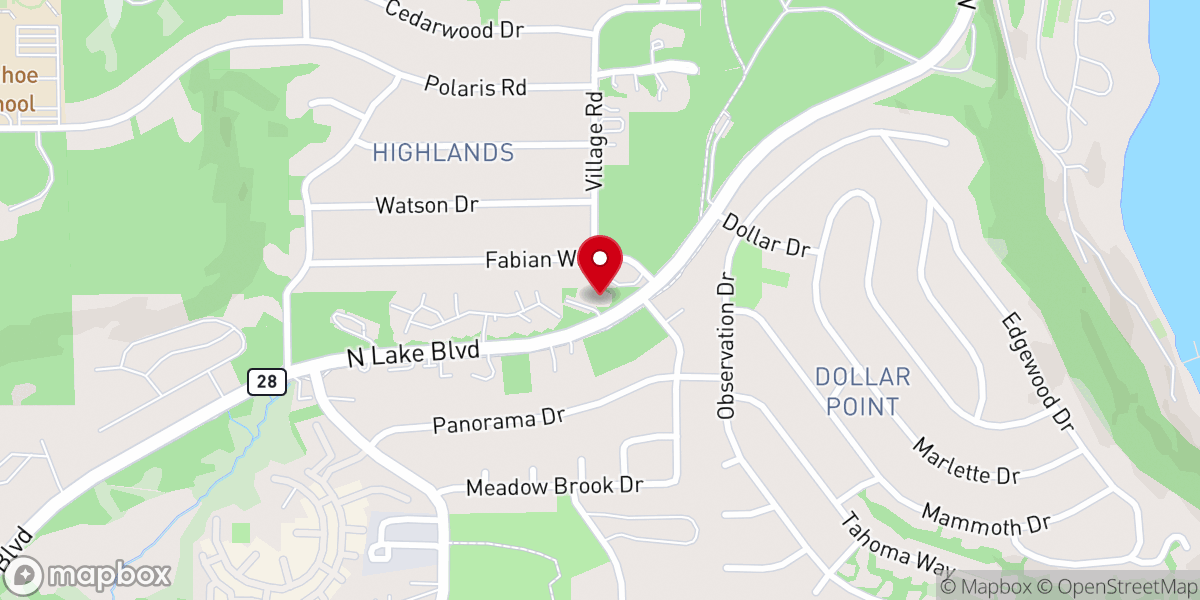 Map showing location of Christ the King Lutheran Church