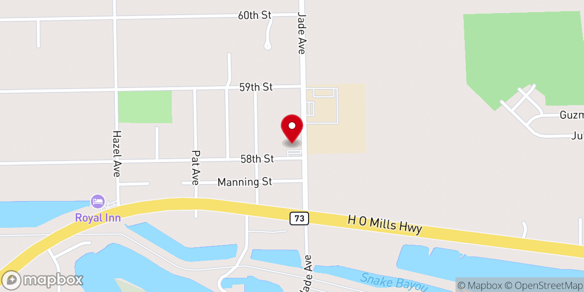Map showing location of Faith Harbor Assembly of God Church