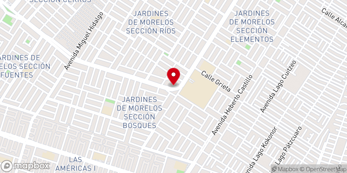 Map showing location of Centro de Fe Esperanza y Amor Jardines de Morelos