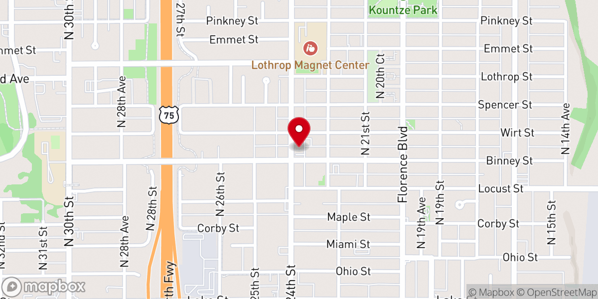 Map showing location of Matthew 4 4 Ministries Inc