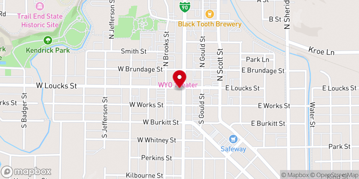 Map showing location of Open Tent