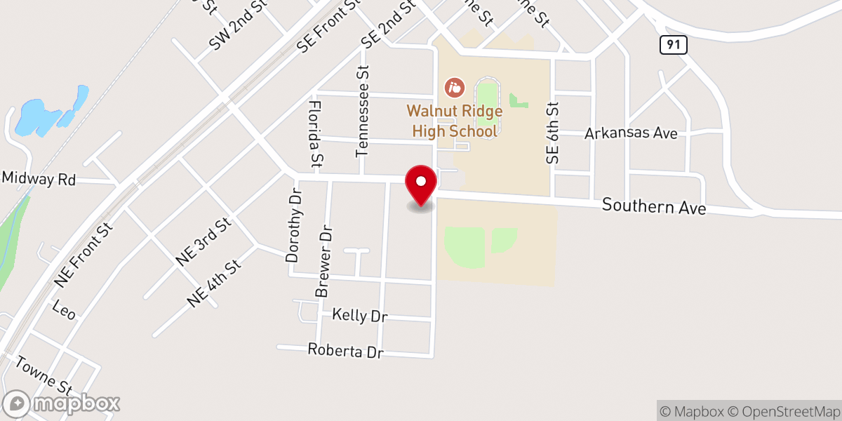 Map showing location of The Church Of God