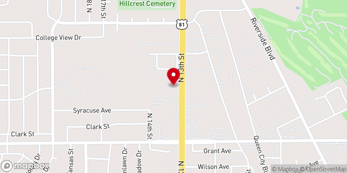 Map showing location of Glen Park Church of Christ
