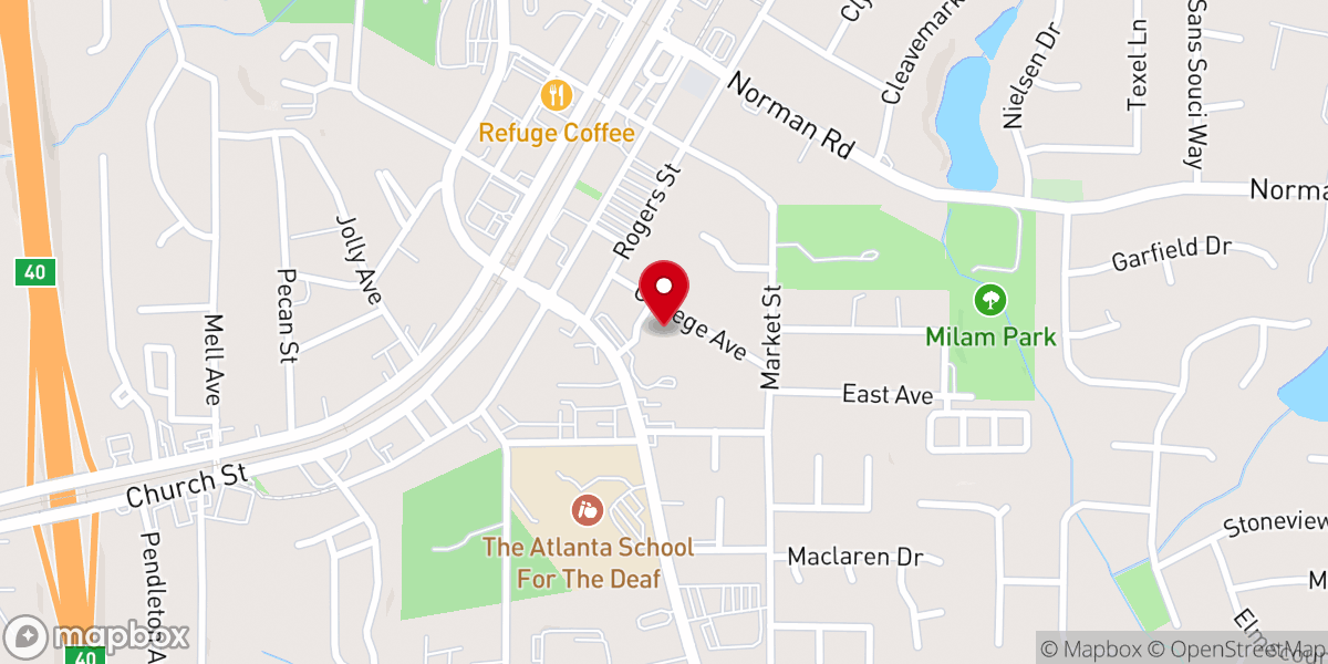 Map showing location of Cellebration Fellowship