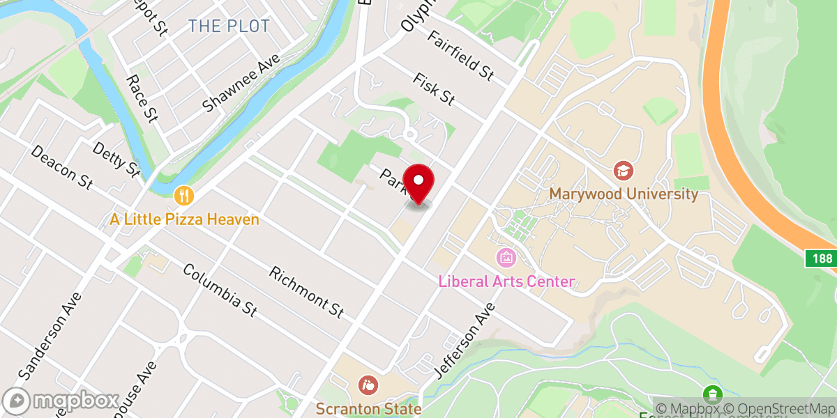 Map showing location of St Clare's Convent