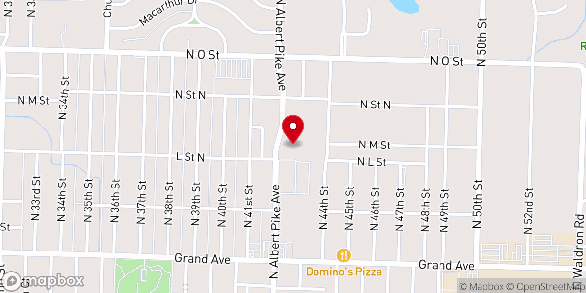 Map showing location of Glad Tidings Family Worship
