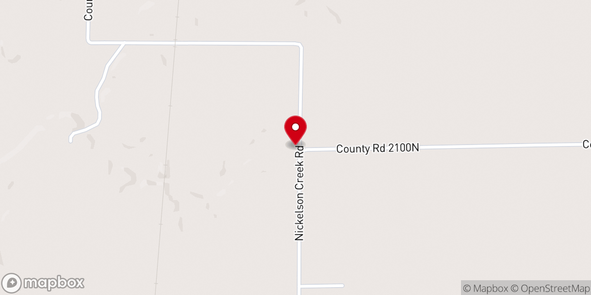 Map showing location of New Liberty General Baptist Church