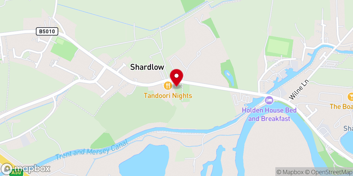 Map showing location of St James’ C Of E Church, Shardlow