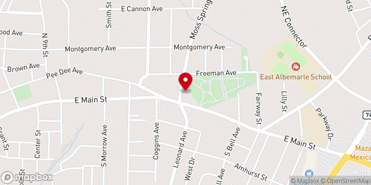 Map showing location of United Front Ministries USA