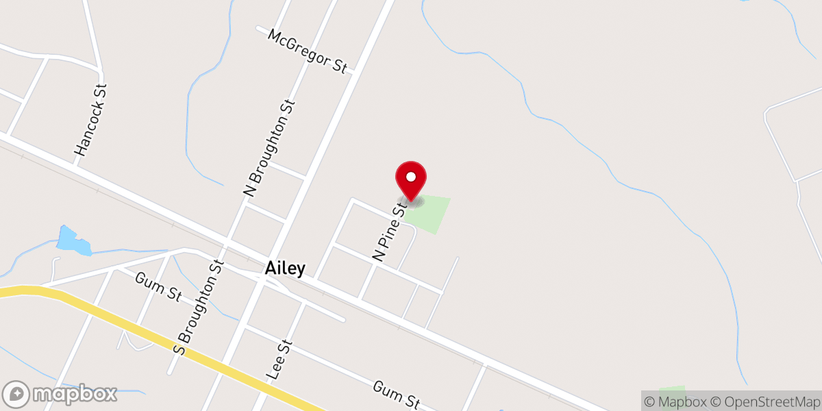 Map showing location of Live Oak Missionary Baptist Church