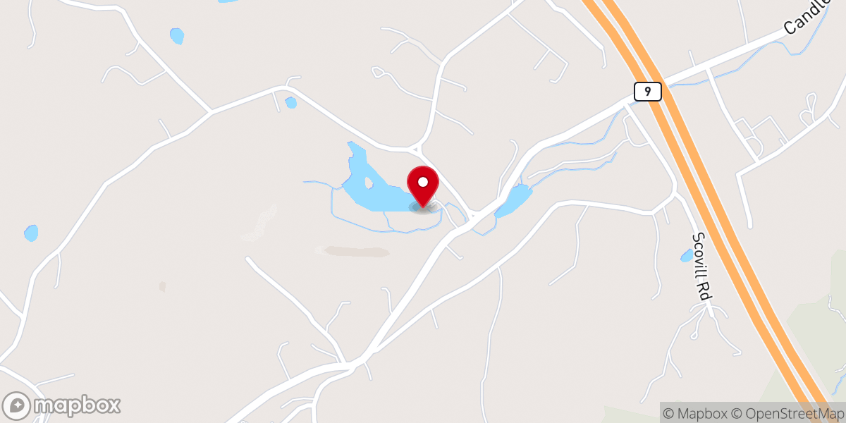 Map showing location of Sacred Heart on the Lake Retreat Center