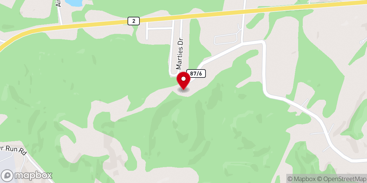 Map showing location of Pleasant View Church