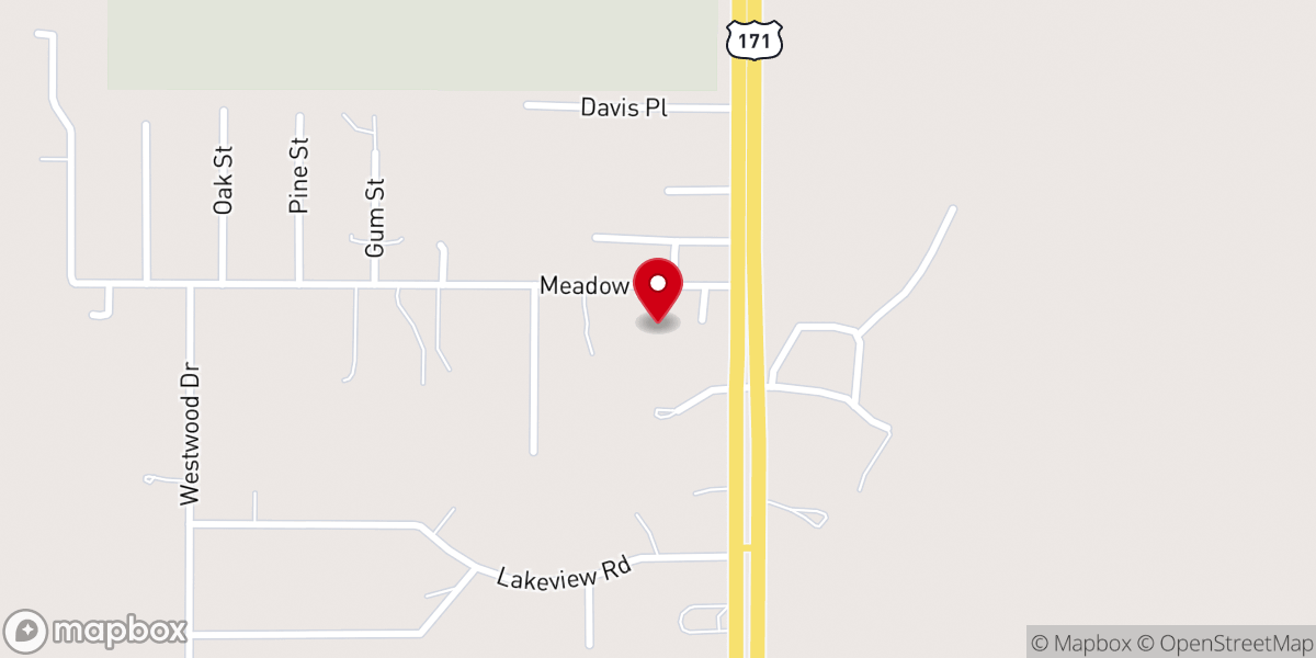 Map showing location of Fellowship Community Church