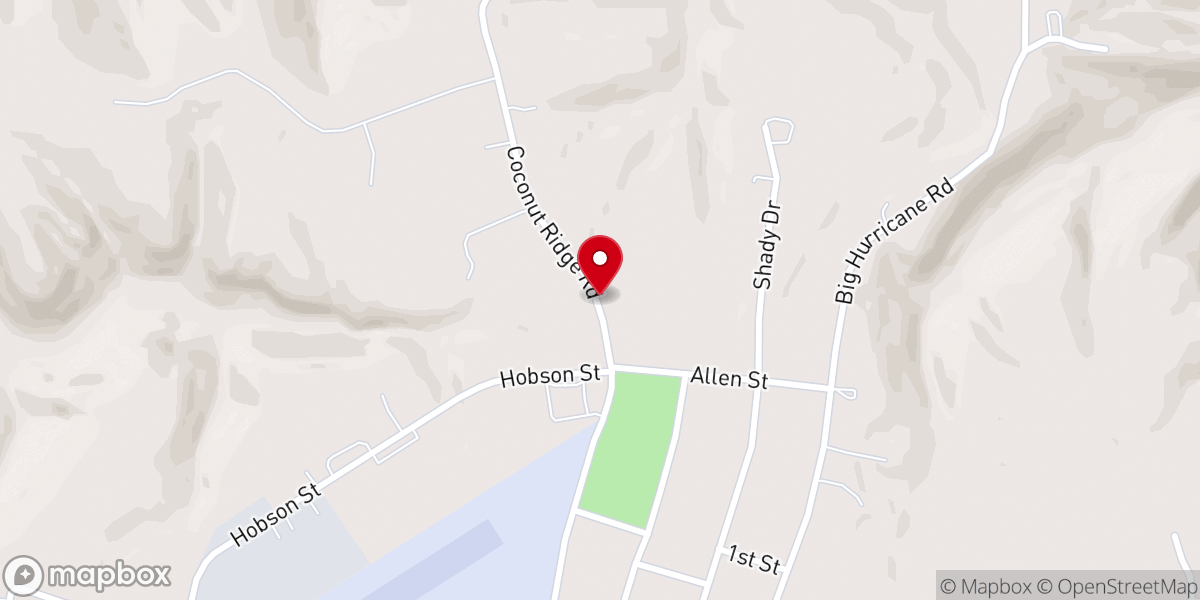 Map showing location of Allens Chapel