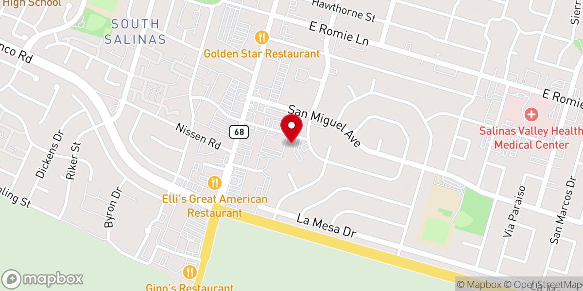 Map showing location of St. Ansgar's Lutheran Church