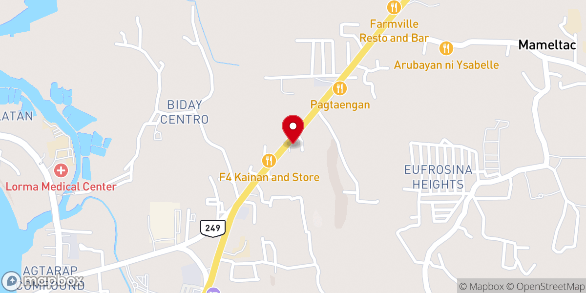 Map showing location of Church of God in San Fernando City (Meeting Hall)
