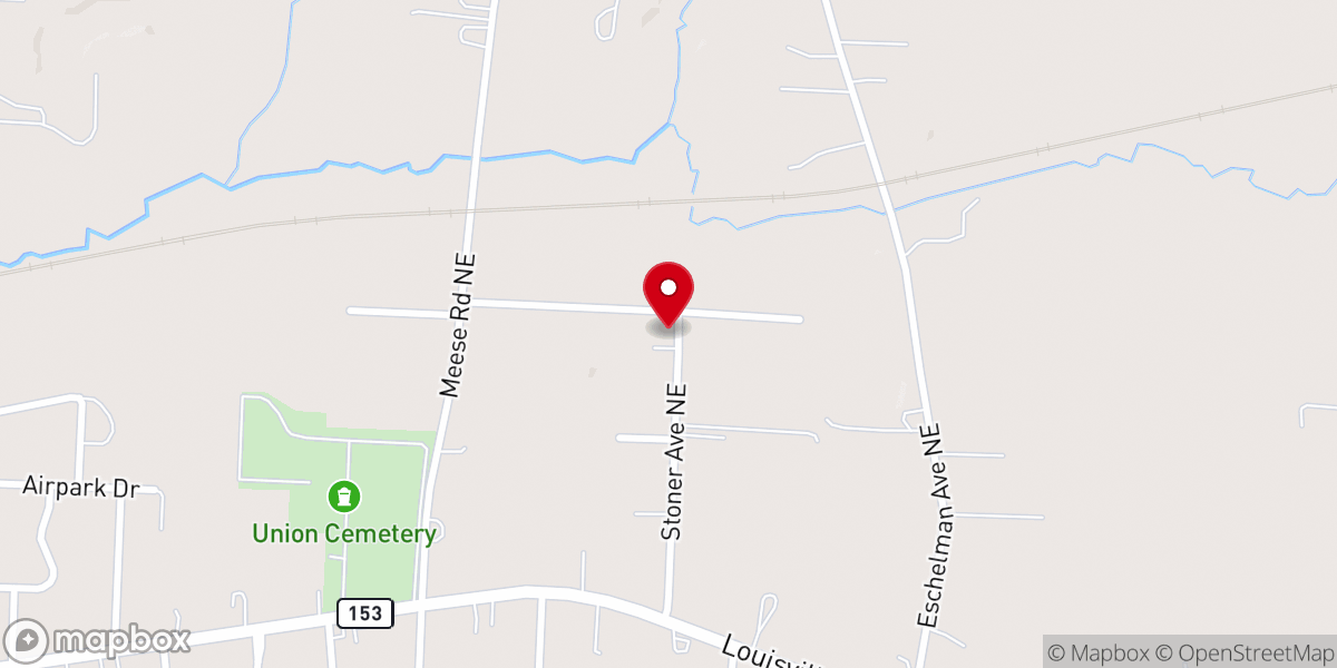 Map showing location of Theophilus Bible Church