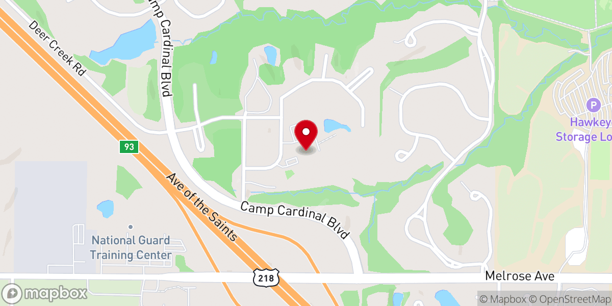 Map showing location of St Andrew Presbyterian Church