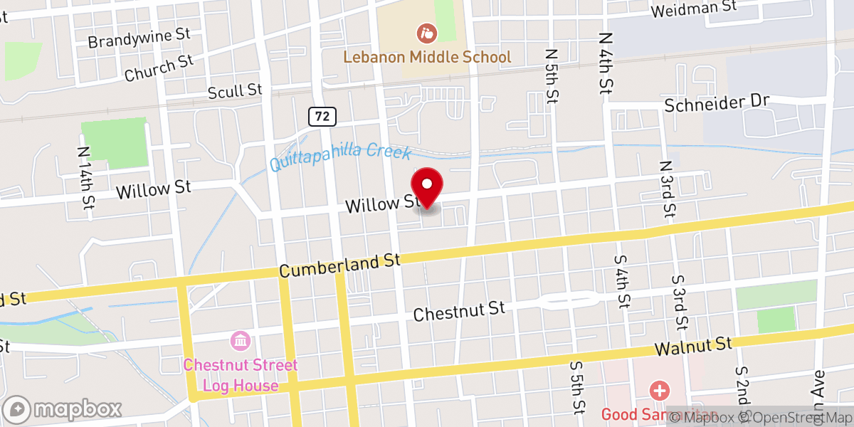 Map showing location of Colebrook Church