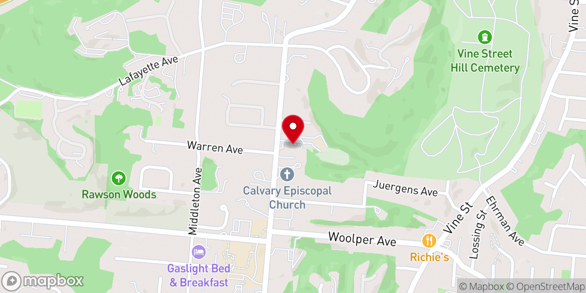 Map showing location of Mount Olive Seventh Day Adventist Church
