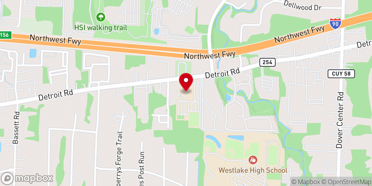 Map showing location of St Paul Lutheran Church & School