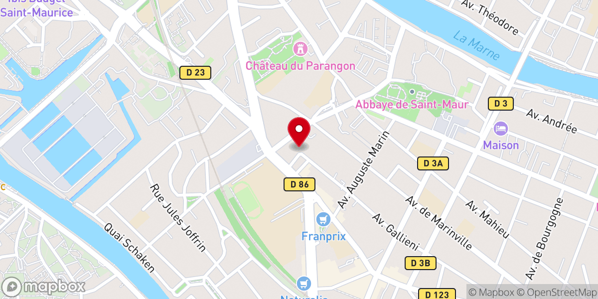 Map showing location of Aumonerie Catholique de l'Enseignement Public de Saint Maur