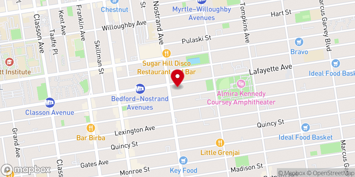 Map showing location of Tabernacle of Deliverance Center of Hope