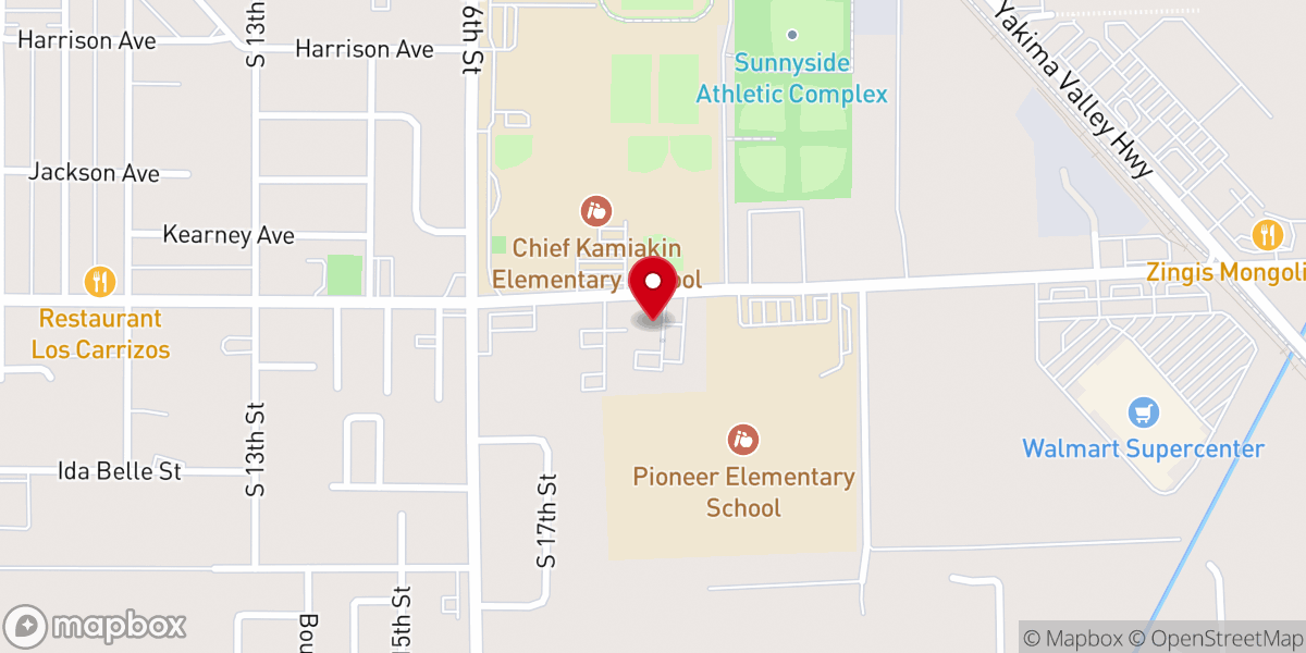 Map showing location of Sunnyside Seventh-Day Adventist Church