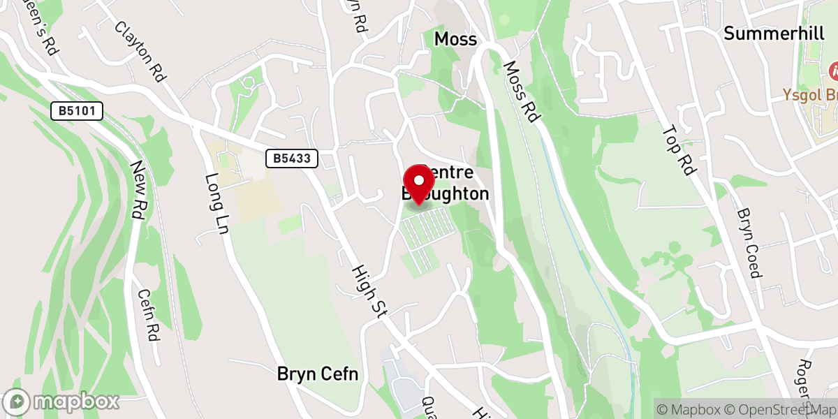 Map showing location of St. Paul's Church