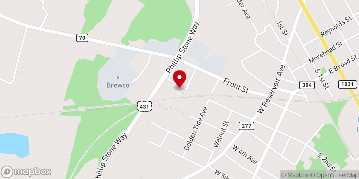 Map showing location of Crossing Holiness Church