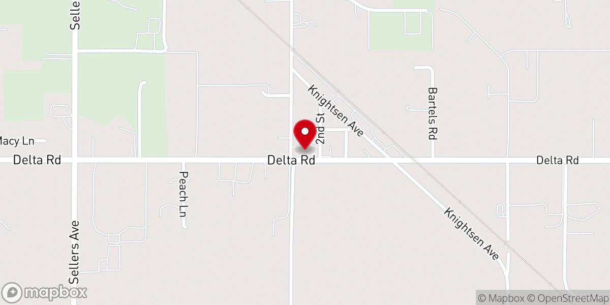Map showing location of Calvary Community Church
