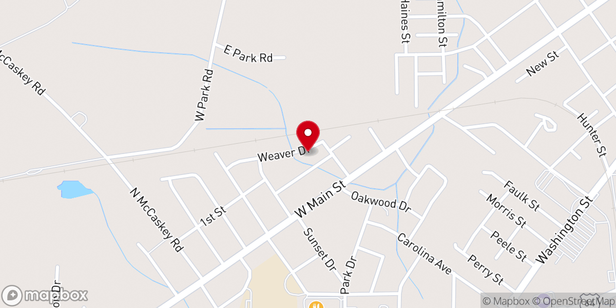Map showing location of Church of God Parsonage