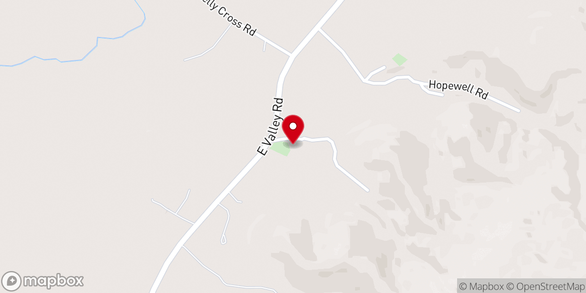 Map showing location of Welch Chapel