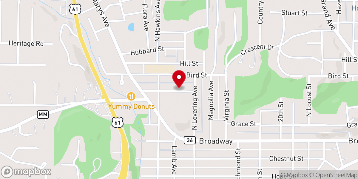 Map showing location of Harvest Outreach Ministries Inc
