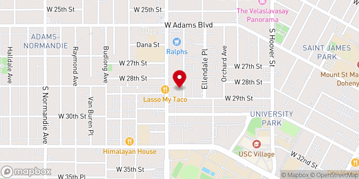Map showing location of Spanish Kingdom Hall of Jehovah's Witnesses