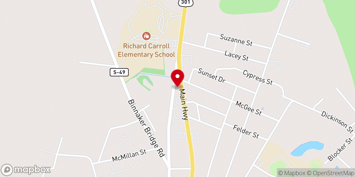 Map showing location of Little Howie's | Bamberg