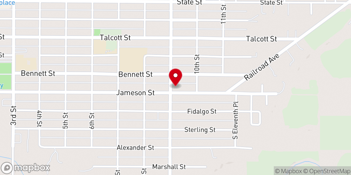 Map showing location of Skagit Baptist Church