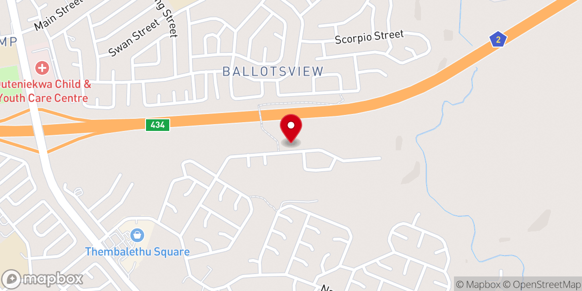 Map showing location of House of Grace International Ministries