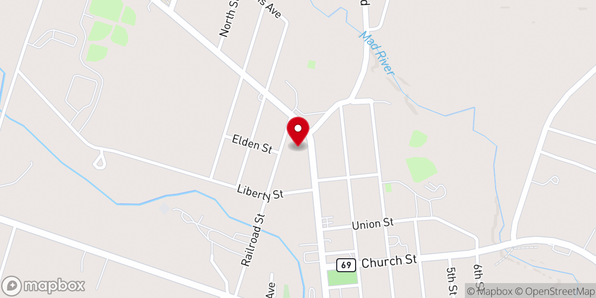 Map showing location of United Methodist Church-Camden