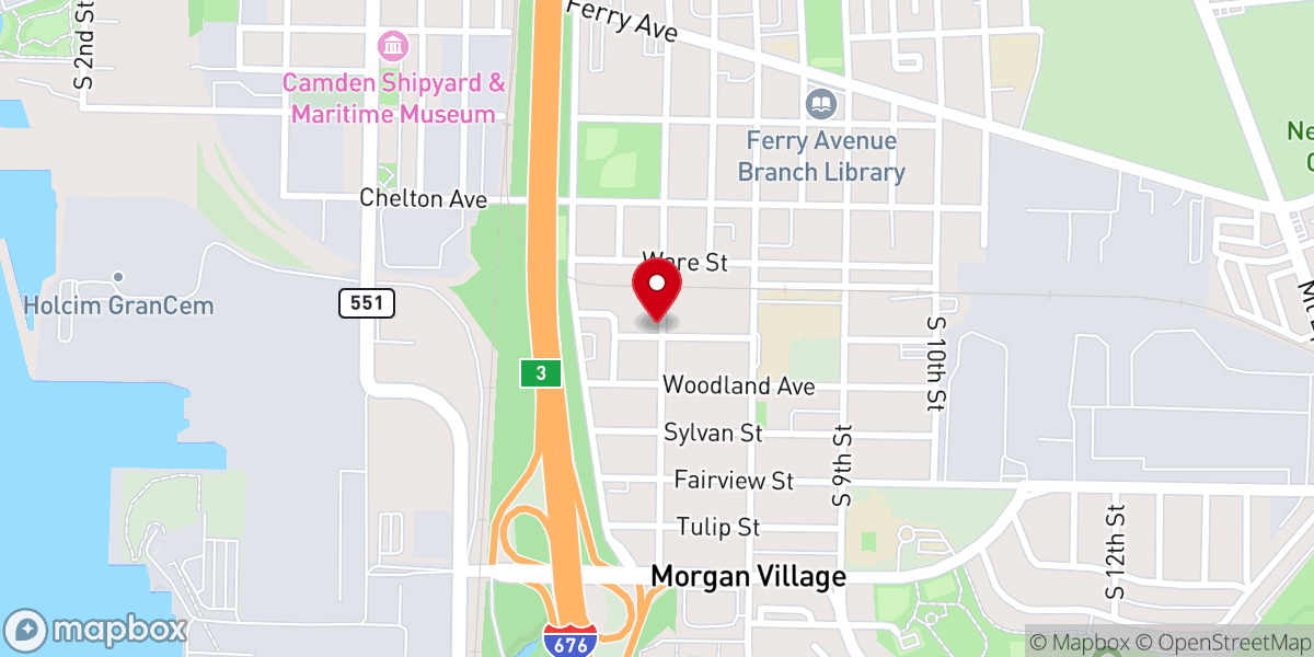 Map showing location of St. Matthew Highway Church of the Apostolic Faith