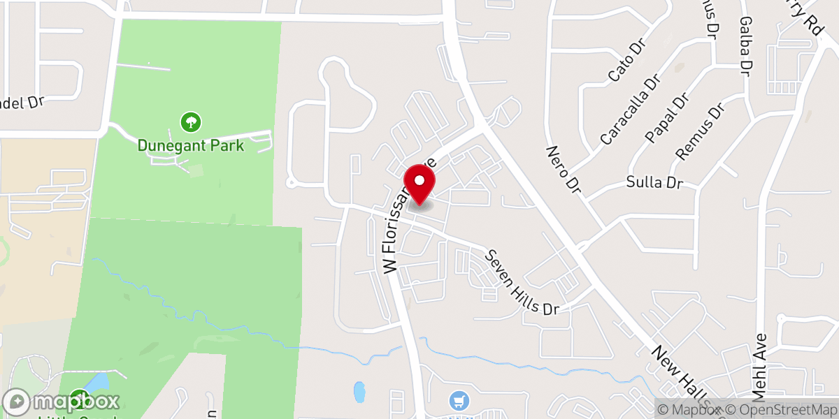 Map showing location of Christ Embassy Missouri
