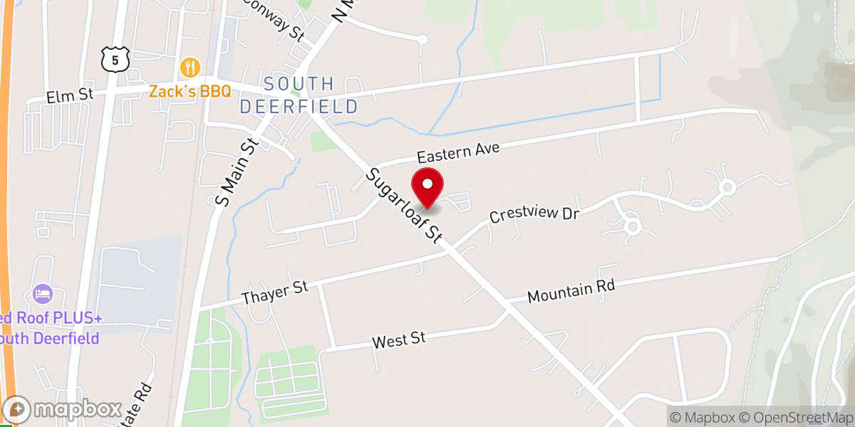 Map showing location of Holy Family Rectory
