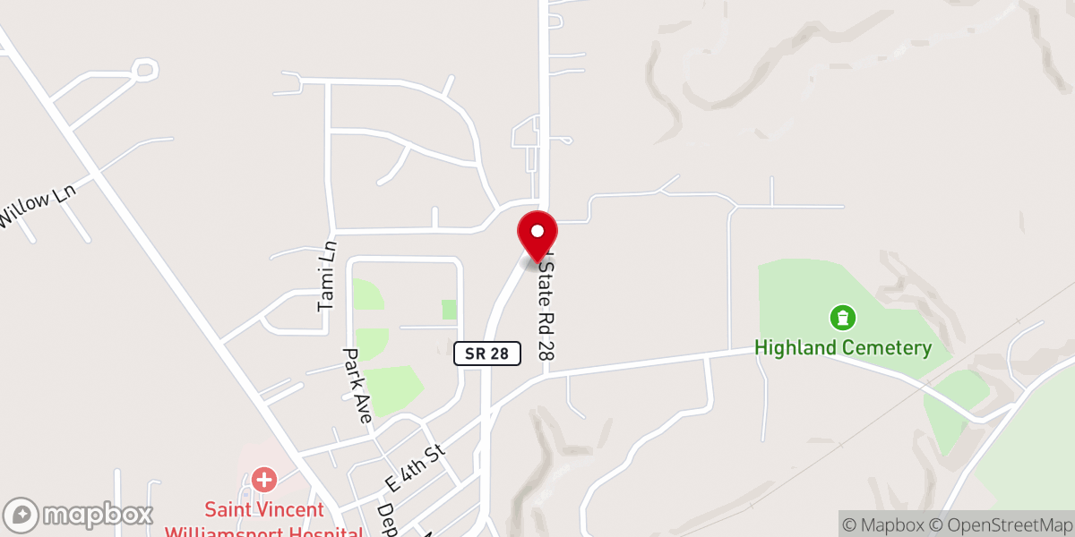 Map showing location of Harvest Chapel Tri-County
