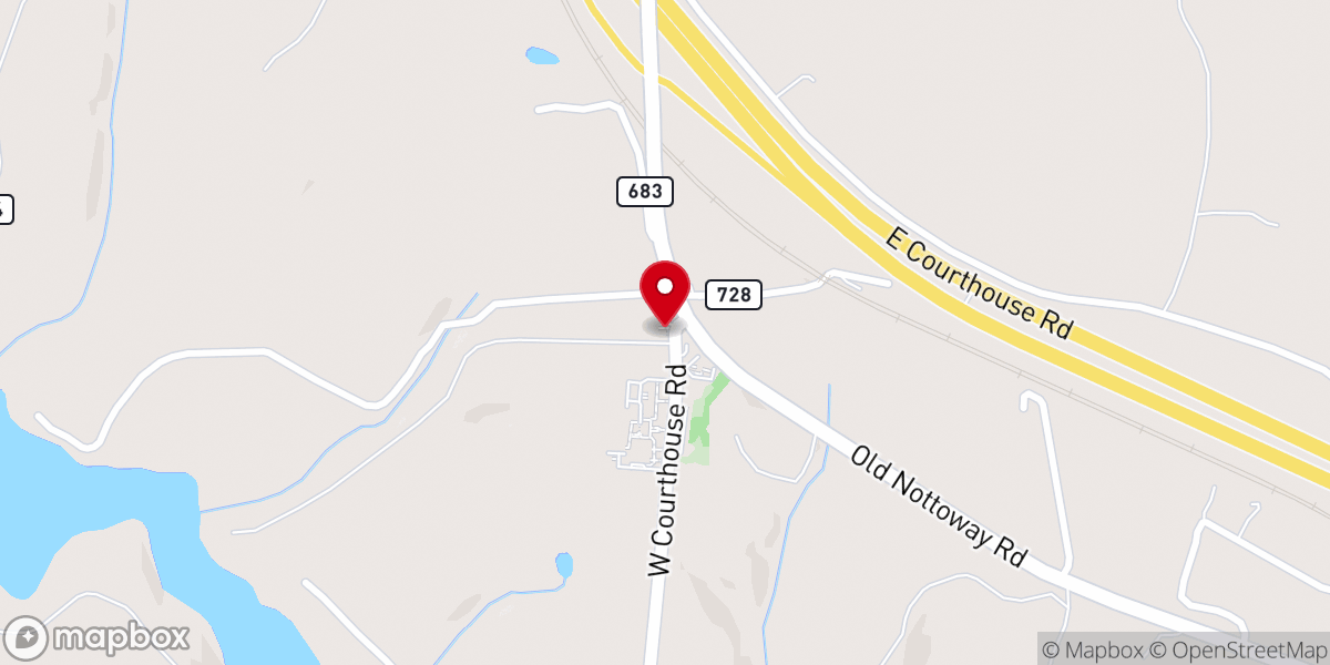 Map showing location of Saint Matthews Church